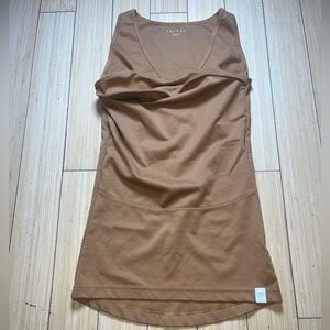 Lacabu Women's orangey Brown Tank Top